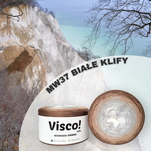 Włóczka Visco! Ombre MW37 BIAŁE KLIFY /SKONFIGURUJ MOTEK/