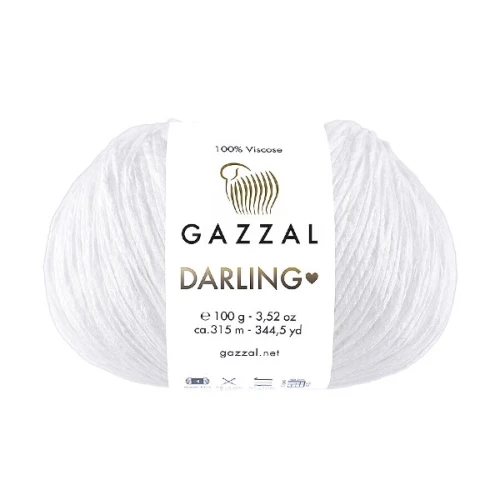 Włóczka Gazzal Darling 551 biały
