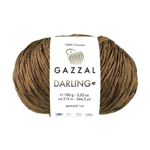 Włóczka Gazzal Darling 552 brązowy,wiskoza