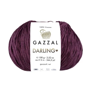 Włóczka Gazzal Darling 560 śliwkowy