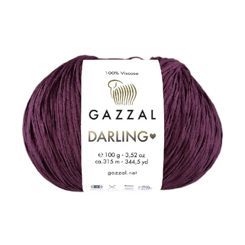 Włóczka Gazzal Darling 560 śliwkowy