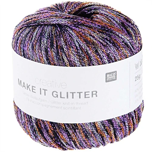 Włóczka Rico Design Make It Glitter 003 kwiaty