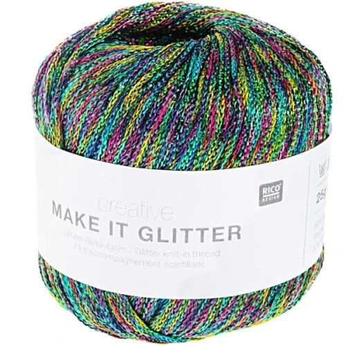 Włóczka Rico Design Make It Glitter 005 akwamaryna