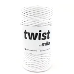Sznurek skręcany Twist 3mm 100m, 01 biały