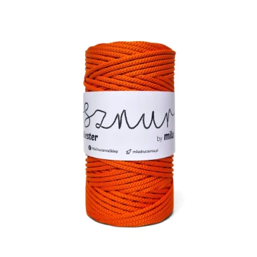 Sznurek poliestrowy by Mila 3 mm, 100m, 77 pomarańczowy