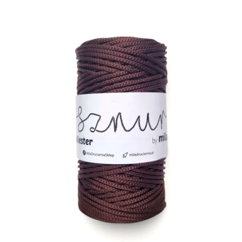 Sznurek poliestrowy by Mila 3 mm, 100m, 87 ciemna czekolada