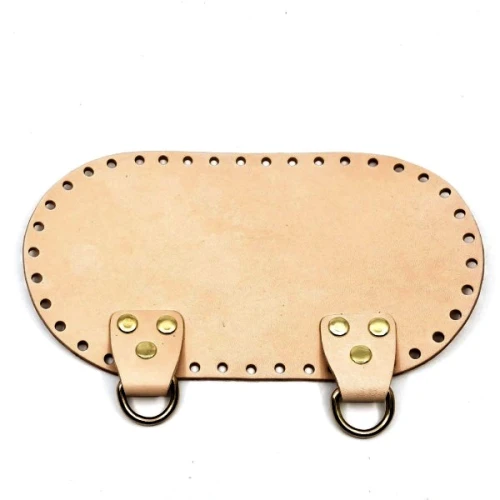 Dno, spód do plecaka z mocowaniami, owal 22x12cm, CAMEL