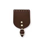 Klapka do torebki, etui, 10x12cm, klamra KLAPP ciemna czekolada