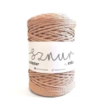 Sznurek poliestrowy 3mm Glitter, 200m, G137 różowe złoto z perłą