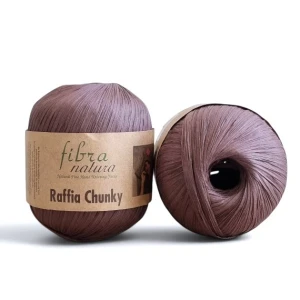 Przędza Raffia Fibra Natura Chunky 114-21 czekolada