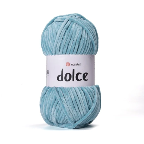Włóczka Yarn Art Dolce 860 stalowy niebieski, pluszowa, futerkowa, zabawki, maskotki