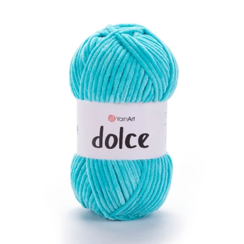 Włóczka Yarn Art Dolce 746 turkus, pluszowa, szenilowa, zabawki, maskotki, amigurumi