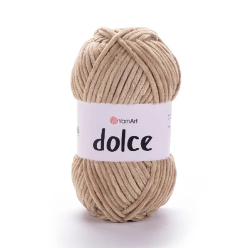 Włóczka Yarn Art Dolce 747 ciepły beż, puszysta, szenilowa, zabawki, amigurumi, maskotki