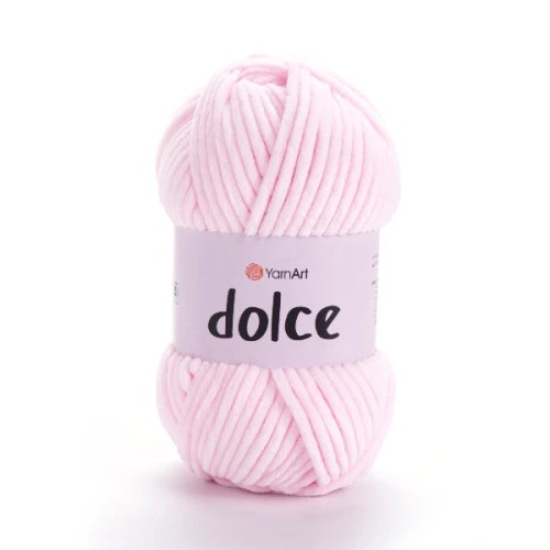 Włóczka Yarn Art Dolce 750 blady róż, pluszowa, szenilowa, zabawki, maskotki, amigurumi