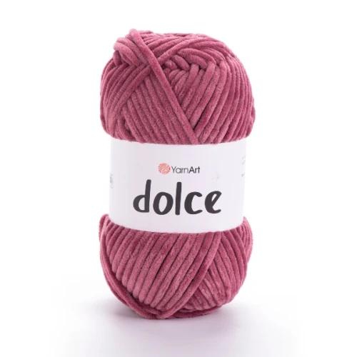 Włóczka Yarn Art Dolce 751 antyczny róż, szenilowa, puszysta, zabawki, maskotki, amigurumi