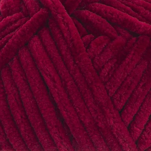 Włóczka Yarn Art Dolce 752 bordowy, futerkowa, puszysta, szenilowa, maskotki, zabawki, amigurumi