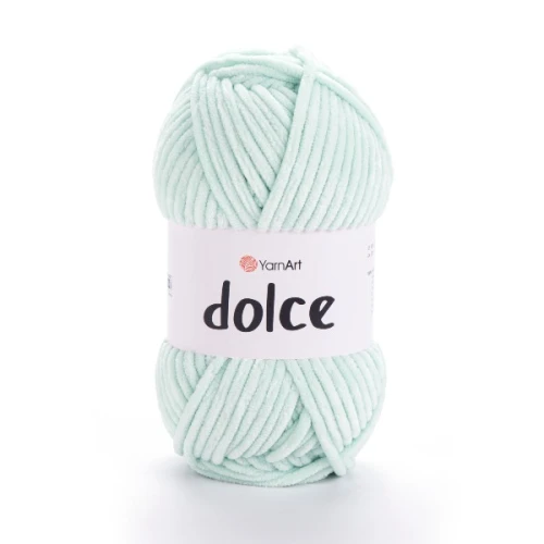 Włóczka Yarn Art Dolce 753 jasna mięta, puszysta, szenilowa, zabawki, amigurumi, maskotki