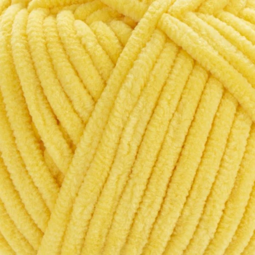 Włóczka Yarn Art Dolce 761 żółty, pluszowa, futerkowa, puszysta, zabawki, maskotki, amigurumi