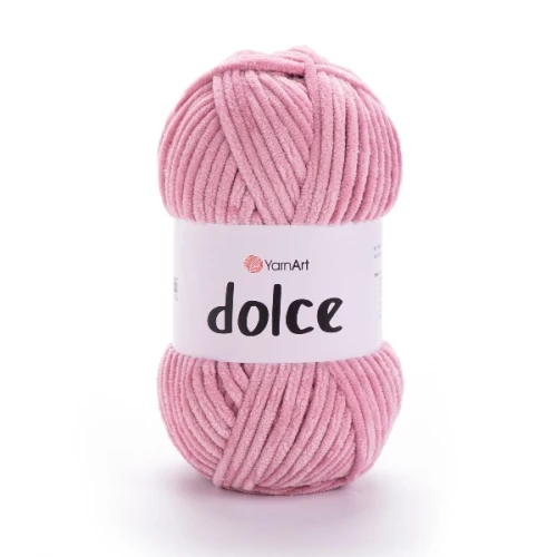 Włóczka Yarn Art Dolce 769 pudrowy róż, pluszowa, futerkowa, szenilowa, maskotki, zabawki, amigurumi