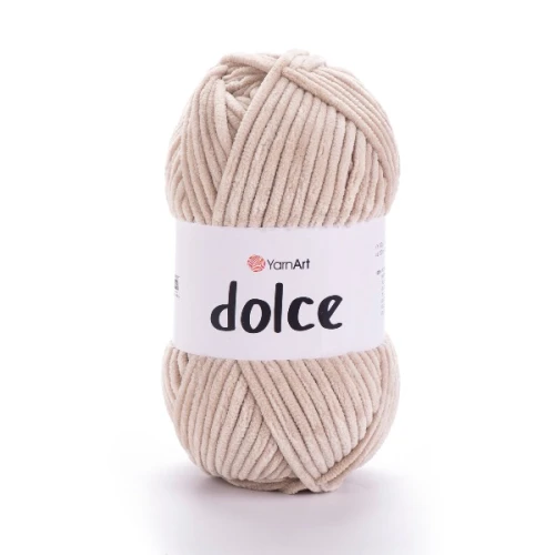Włóczka Yarn Art Dolce 771 jasny beż, pluszowa, szenilowa, maskotki, zabawki, amigurumi