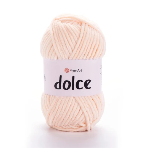 Włóczka Yarn Art Dolce 779 cielisty, pluszowa, szenilowa, puszysta, zabawki, maskotki, amigurumi