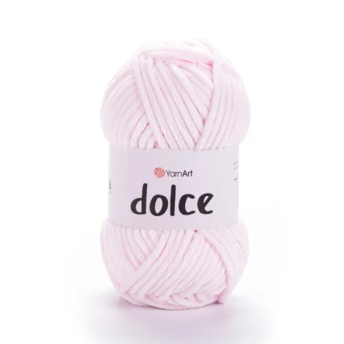 Włóczka Yarn Art Dolce 781 blady róż, pluszowa, miziata, amigurumi, zabawki, maskotki