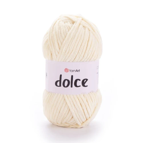 Włóczka Yarn Art Dolce 783 wanilia, pluszowa, futerkowa, szenilowa, zabawki, maskotki, amigurumi