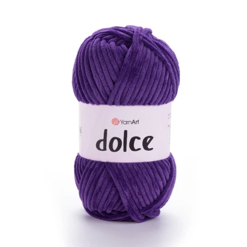 Włóczka Yarn Art Dolce 792 śliwka, pluszowa, miziata, amigurumi, zabawki, maskotki