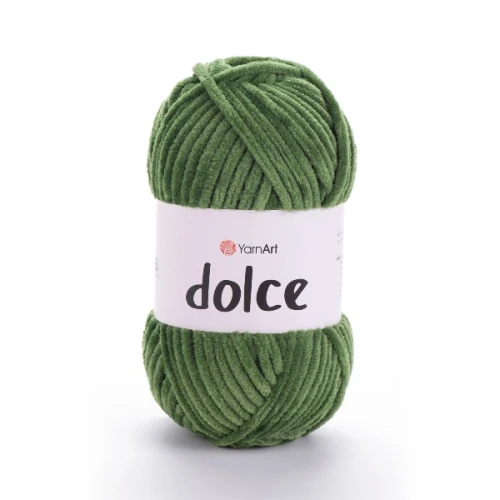 Włóczka Yarn Art Dolce 797 zielony, pluszowa, szenilowa, zabawki, mastkowki, amigurumi