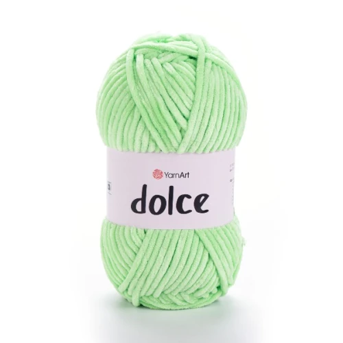 Włóczka Yarn Art Dolce 850 seledyn, pluszowa, szenilowa, zabawki, mastkotki, amigurumi