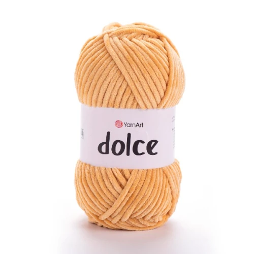 Włóczka Yarn Art Dolce 855 miodowy, pluszowa, futerkowa, zabawki, amigurumi, maskotki