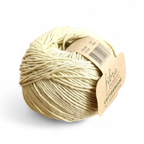 Włóczka Fibra Natura Cottonwood 41103 pistacja, bawełna organiczna, na lato