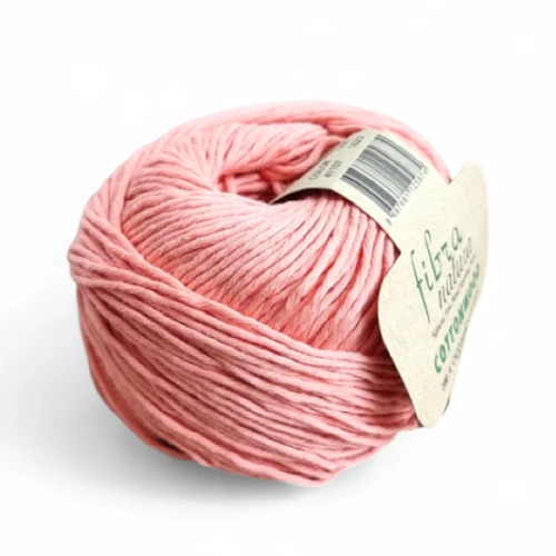 Włóczka Fibra Natura Cottonwood 41107 łosoś, bawełna organiczna, na lato
