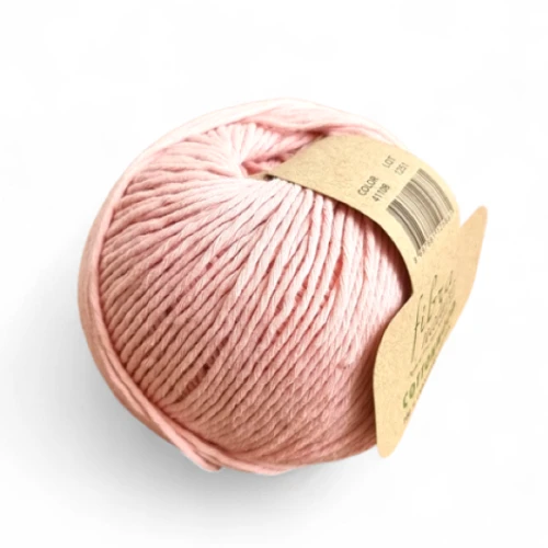 Włóczka Fibra Natura Cottonwood 41108 róż, bawełna organiczna, na lato