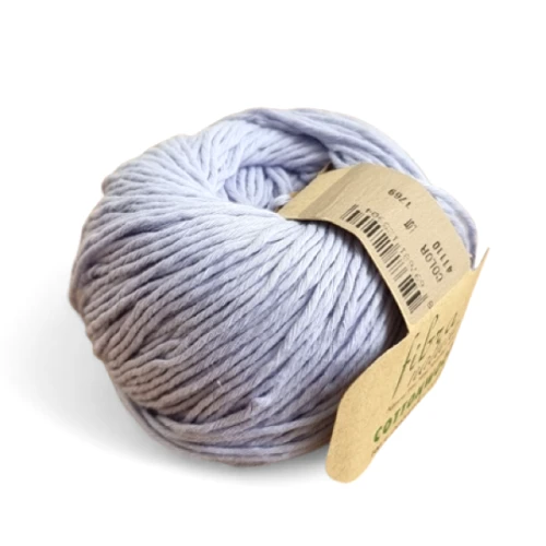 Włóczka Fibra Natura Cottonwood 41110 liliowy, bawełna organiczna, na lato