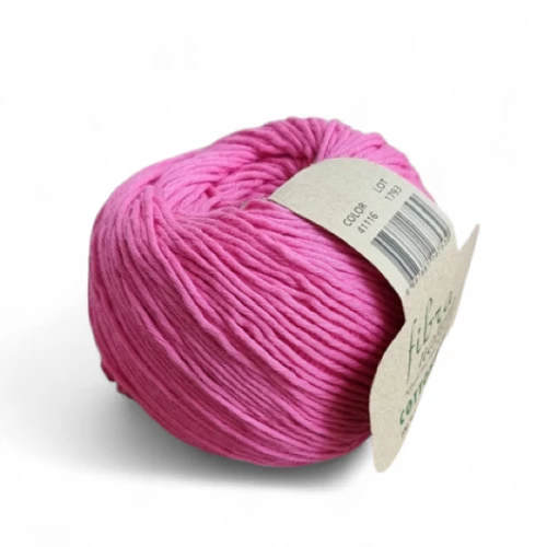 Włóczka Fibra Natura Cottonwood 41116 amarant, bawełna organiczna, na lato