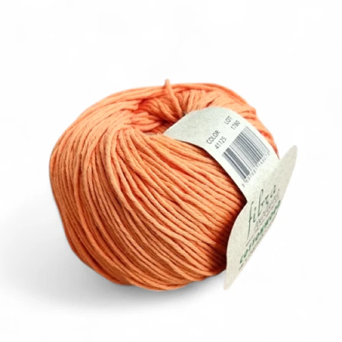Włóczka Fibra Natura Cottonwood 41125 pomarańczowy, bawełna organiczna, na lato