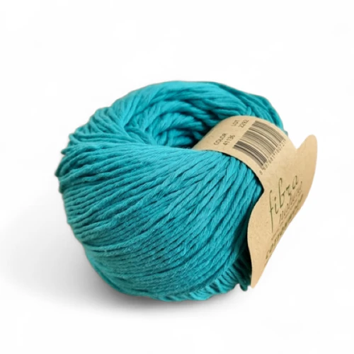 Włóczka Fibra Natura Cottonwood 41136 szmaragd, bawełna organiczna, na lato