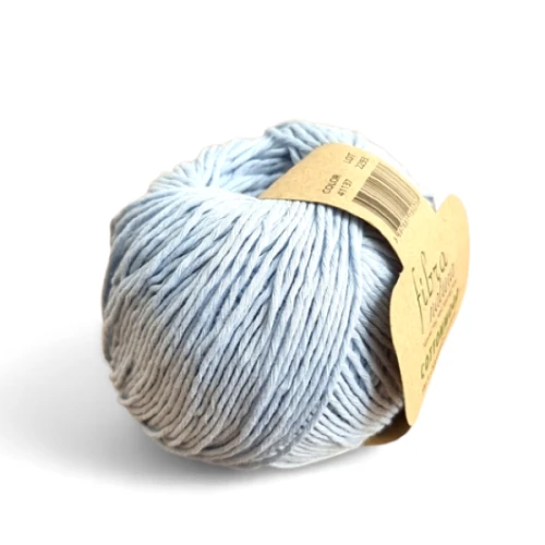 Włóczka Fibra Natura Cottonwood 41137 błękit, bawełna organiczna, na lato
