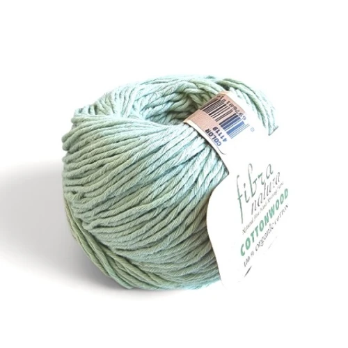 Włóczka Fibra Natura Cottonwood 41119 mięta, bawełna organiczna, na lato