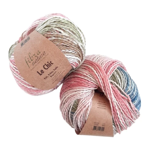 Włóczka Fibra Natura Le Chic 15-204, bawełna, bambus, len, merino