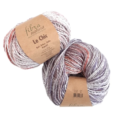 Włóczka Fibra Natura Le Chic 15-209, bawełna, bambus, len, merino