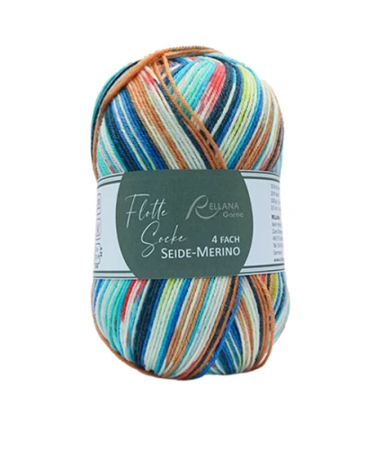 Włóczka Flotte Socke 4f. Seide-Merino 1840, merynos, merino, jedwab, skarpetkowa