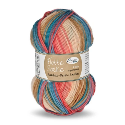 Włóczka Rellana Flotte Socke Bambus-Merino Emotion 1545