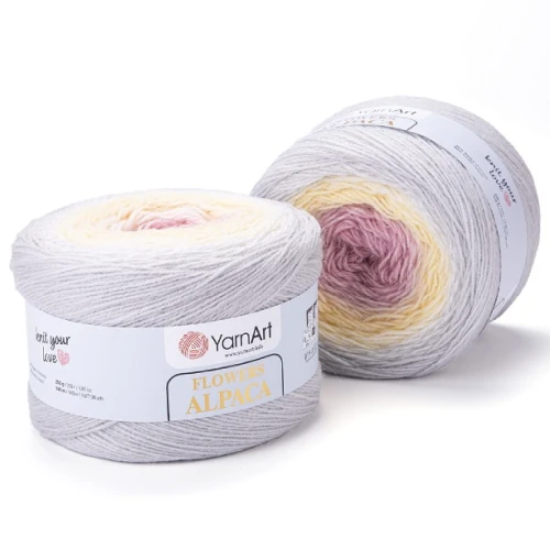 Włóczka Flowers Alpaca 404, alpaka, alpaca, akryl, z alpaką, z akrylem, na szale, na chusty, cieniowana, przejścia, ombre