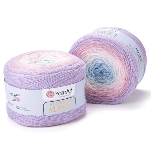 Włóczka Flowers Alpaca 405, alpaka, alpaca, akryl, z alpaką, z akrylem, na szale, na chusty, cieniowana, przejścia, ombre