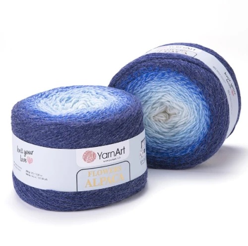 Włóczka Yarn Art Flowers Alpaca 409, alpaka, alpaca, akryl, z alpaką, z akrylem, na szale, na chusty, cieniowana, przejścia, ombre