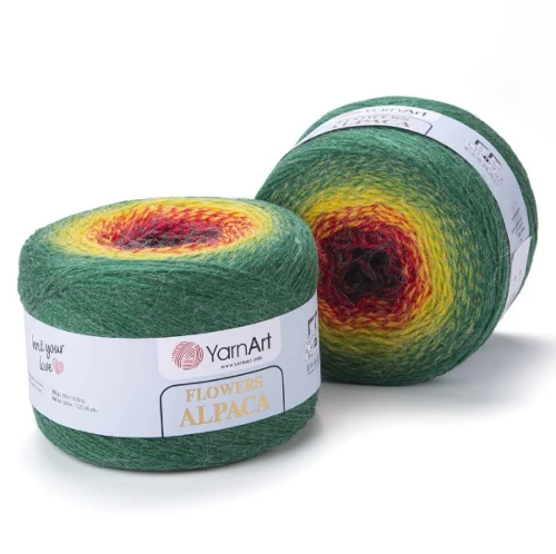 Włóczka Yarn Art Flowers Alpaca 430, alpaka, alpaca, akryl, z alpaką, z akrylem, na szale, na chusty, cieniowana, przejścia, ombre