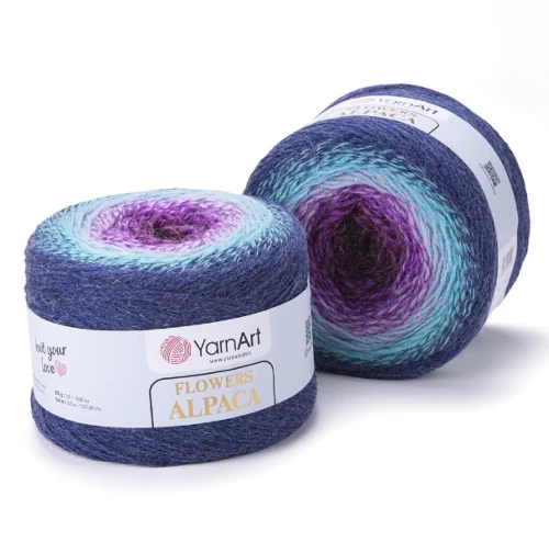 Włóczka Yarn Art Flowers Alpaca 433, alpaka, alpaca, akryl, z alpaką, z akrylem, na szale, na chusty, cieniowana, przejścia, ombre