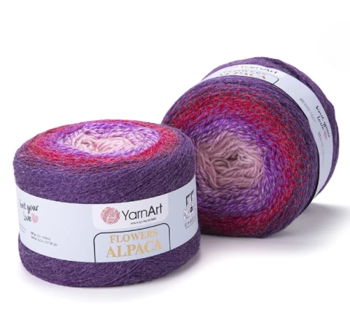 Włóczka Yarn Art Flowers Alpaca 434, alpaka, alpaca, akryl, z alpaką, z akrylem, na szale, na chusty, cieniowana, przejścia, ombre